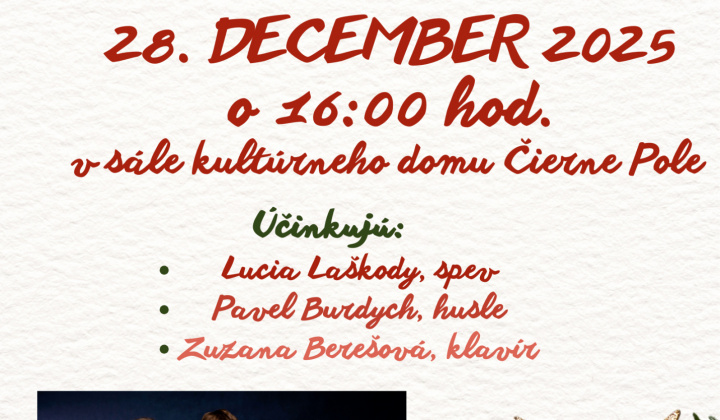 Aktuality / Vianočný koncert 28.12.2025 - foto