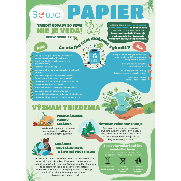 Papier, triediť odpady od sewa nie je veda
