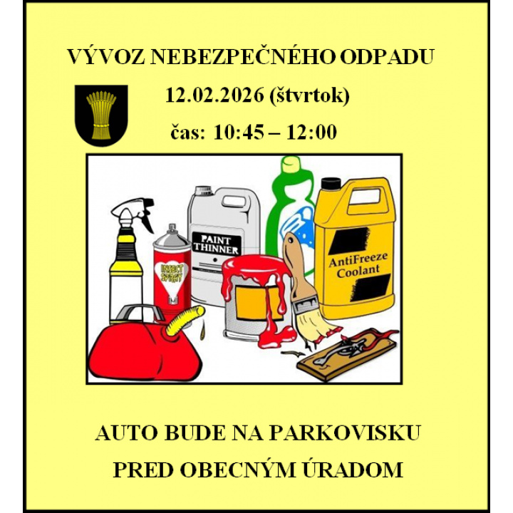 Vývoz nebezpečeného odpadu 12.02.2026